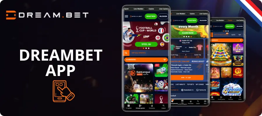 DreamBet Casino App Screenshot